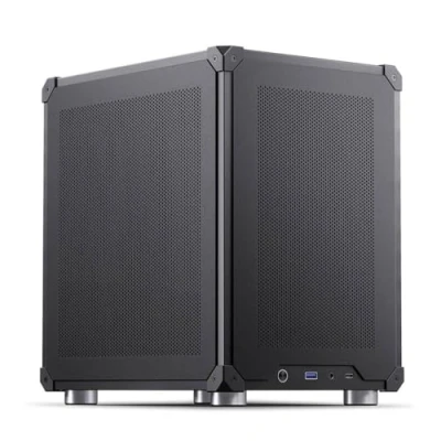 Imagen de Jonsbo C6 Mesh Carcasa para PC (conectividad USB C, Paneles extraíbles, Acero, Micro ATX, Color Negro)
