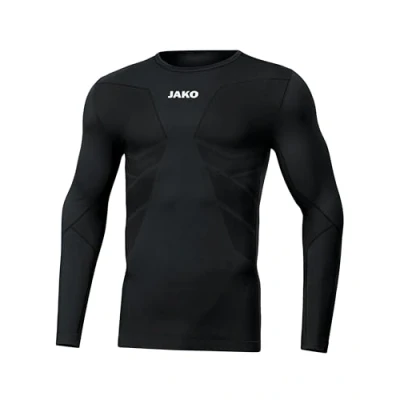 Imagen de JAKO Langarm Comfort Camiseta interior para niños, Talla: 15 16a, Schwarz