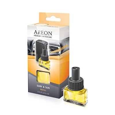 Imagen de AREON Ambientador de aire ventilación para resaca y sol, difusor botella perfume vidrio líquido, 8 ml, paquete 1