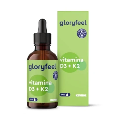 Imagen de Vitamina D3 + K2 (1700 gotas) 5.000 U.I. por 5 gotas 50ml K2VITAL® &gt;99.7+% All Trans D altamente biodisponible MK7 Probado en laboratorio, sin aditivos