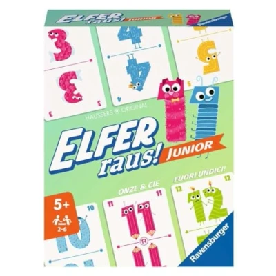 Imagen de Ravensburger 20760 Juego de Cartas para niños y Adultos, 2 6 Jugadores, a Partir 5 años, elfer Fuera Junior 2023, Multicolor, Einzelpack (20947)