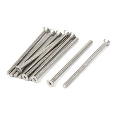 Imagen de sourcing map M4 x 70 mm Tornillo hexagonal de cabeza avellanada, 10 piezas