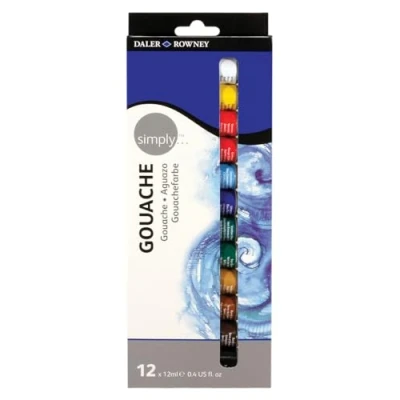 Imagen de Daler Rowney Simply, Botella de plástico, 18ml, Caja cartón, Set, 12 Colores Surtidos