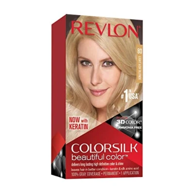 Imagen de Revlon ColorSilk Beautiful Color 80 Light Ash Blonde