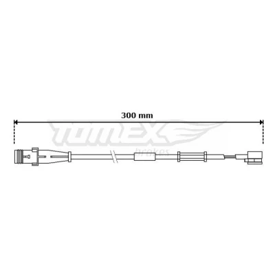 Imagen de TOMEX brakes TX 30 70 Sensor de Desgaste Pastillas Frenos Eje delantero OPEL: Vectra C Berlina, Astra H Hatchback, Zafira B