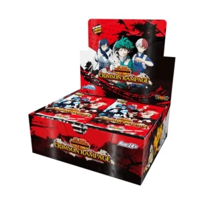 Imagen de Juego de Cartas My Hero Academia Serie 2 Unlimited, Crimson Rampage 10 Cartas, Paquete Individual, Refuerzo, TCG para Adultos, a Partir 14 años, Jugadores, Tiempo Medio 20