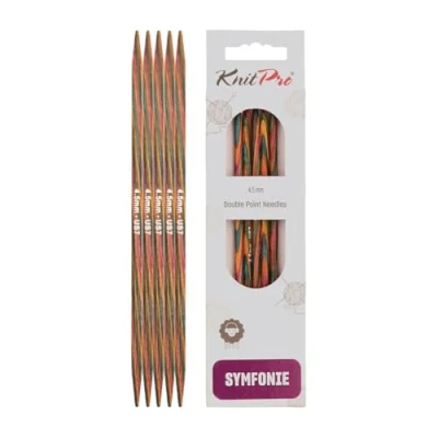 Imagen de Knit Pro K20110 Agujas para Calcetines, Madera, Multicolor, 4,5