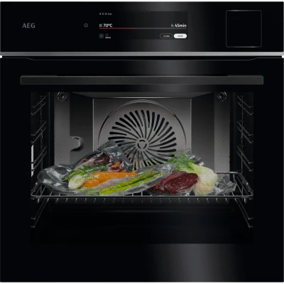 Imagen de AEG Horno de vapor 9000 ProAssist con SteamPro Display CookSmart Touch+ 7,8 &#039;&#039;, WiFi TP9SB831AB