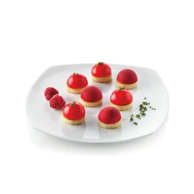 Imagen de silikomart SF005 Moldes de Silicona para Monoporciones SEMISFERA, Antiadherente, 15 Cavidades, Pack 1 Molde Reposteria, ø 40 h 20 mm, Made in Italy