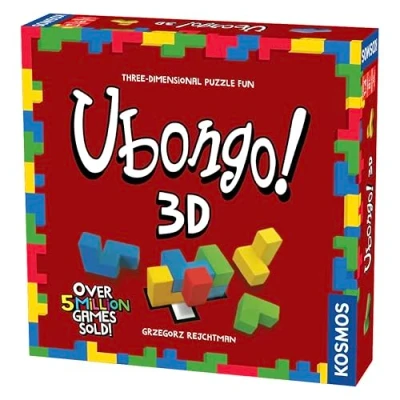 Imagen de Thames &amp; Kosmos Ubongo! 3D Level: Intermediate Unique Puzzle Game 1 4 Players Solving Strategy Board Games for Adults Kids, Ages 5+, 694258
