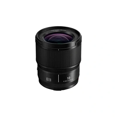 Imagen de Panasonic Lumix S S18 Objetivo 18mm (F1.8, Distancia Focal Fija, Gran Angular, Diseño Compacto y Ligero, Resistente al Polvo, Agua Frio), Negro