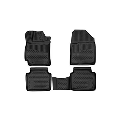 Imagen de 3D Alfombrillas Interior de Coche a Medida TPE Hyundai Elantra, 2017 2018, Sedan, (USA), 4 pcs.