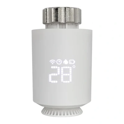 Imagen de Fulluky termostato inteligente para radiador Zigbee 3.0, producto adicional WiFi compatible con Alexa, Google Home, Smart TRV, control mediante aplicación (Zigbee 3.0)