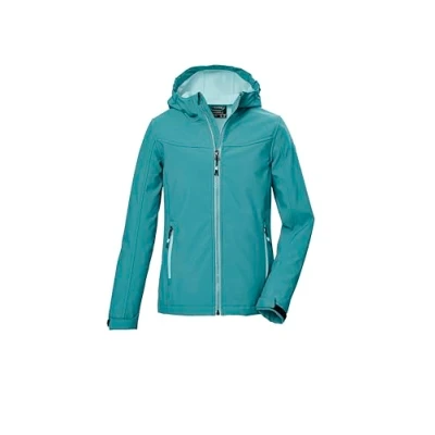 Imagen de killtec Niñas Chaqueta softshell/chaqueta de exterior con capucha KOW 349 GRLS SFTSHLL JCKT, dunkelmint, 140, 42142 000