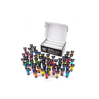 Imagen de Liquitex Basics Set de pintura acrílica Studio 60 colores, tubos 22 ml, colores surtidos