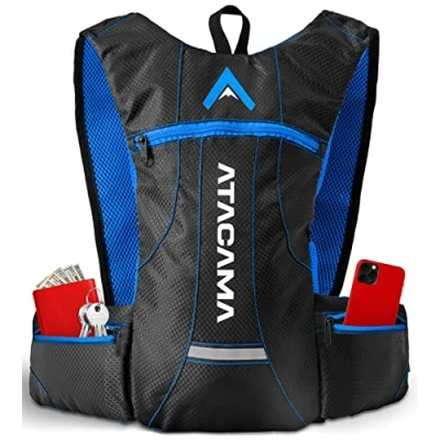 Imagen de ATACAMA Mochila de Hidratacion BTT Trail Running con Bolsa Agua 2L Ciclismo MTB Impermeable para Senderismo Bicicleta Ultraligera, Alpinismo, maratones