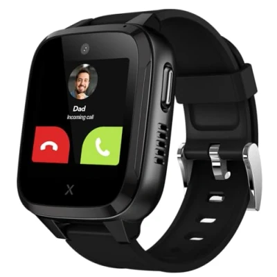 Imagen de XPLORA Kidzi Teléfono Reloj 4G para niños (con SIM) Llamadas, Mensajes, Modo Colegio, SOS, GPS, Cámara y Podómetro Incluye 3 Meses de suscripción Gratuita (Negro)