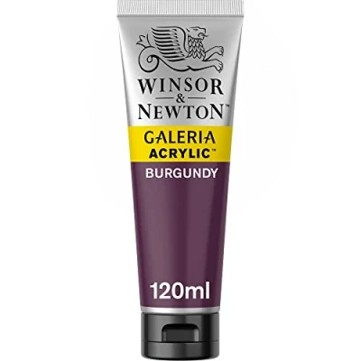 Imagen de Winsor &amp; Newton Pintura Acrílica , 120 ml, Rojo (Burgundy)