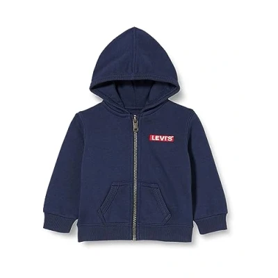 Imagen de Levi&#039;s FULL ZIP Hoodie Sudadera con cremallera para niños, Talla: 74, Dress blues