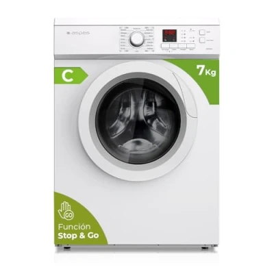 Imagen de Aspes Secadora de Evacuación 7Kg Carga Frontal Blanco ASE700C. 2000W, 16 Programas, Función Antiarrugas, Display LED manual, Eficiencia Energética Clase C