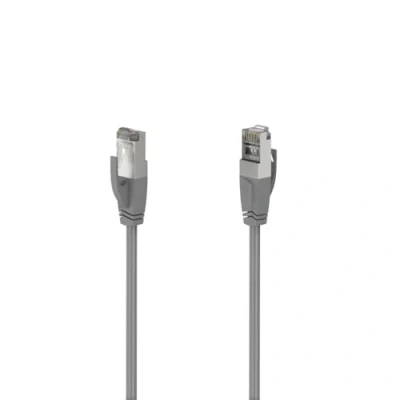 Imagen de Cable de red Hama 00200668, 1.5 m, 1 GBit/s, F/UTP, CAT 5e, Enchufe RJ45, Gris