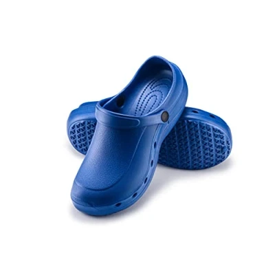 Imagen de ESTRO Zuecos Sanitarios Mujer Goma Unisexo Hombre Zapatillas Verano Ligero Sandalias F92 (40, Azul)