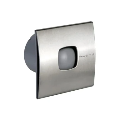 Imagen de CATA Silentis 12 Frontal Extraible sin Tornillos Protector Térmico y Nivel Sonoro Mínimo Ancho 17 cm Potencia 20W Color Inox, 20 W, 39 Decibeles, Acero inoxidable, GRIS