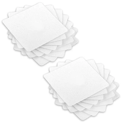 Imagen de ECENCE Almohadillas Antideslizantes para Ducha y bañera, Juego de 24x Alfombrillas Color Transparente Alfombrilla bañera Antideslizante