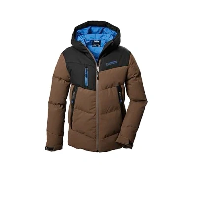 Imagen de killtec KOW 376 BYS QLTD JCKT, Chaqueta Impermeable AcolchadaChaqueta de Invierno con Capucha Niños, Marrón