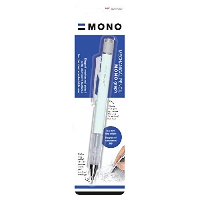 Imagen de Tombow MONO Graph Portaminas Profesional con Mina 0.5, Diseño Exterior Verde Menta