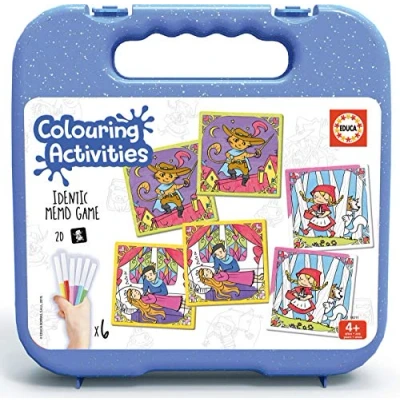 Imagen de Educa Identic Memo, Cuentos Coloreables Colouring Activities, Color Variado (18211)