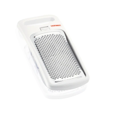 Imagen de Leifheit rallador de nuez moscada con superficie afilada y duradera, cocina acero inoxidable, parmesano asa