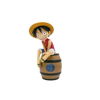 Imagen de TEKNOFUN Licencia Oficial One Piece Despertador Barril Luffy OP con Figura Infantil Coleccionable 811644