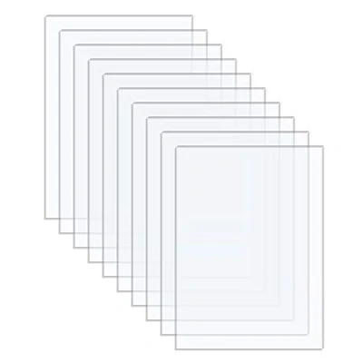 Imagen de Langaelex 10 Hojas de Acrílico Transparente 1mm, Metacrilato 20x25cm con Película Protectora, para Marcos Fotos, Exhibición Proyectos, Pintura Plexiglás Alta Calidad