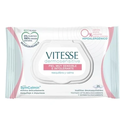 Imagen de VITESSE Toallitas Desmaquillantes DermoSensitive (25 Unidades)