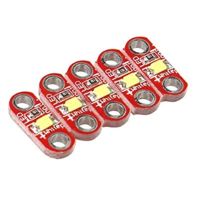 Imagen de Diodos de componentes activos LED Haljia Lilypad Compatible con Arduino Uno (5 unidades)