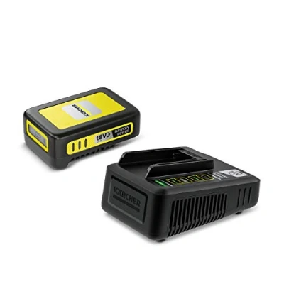 Imagen de Kärcher 18 V batería y cargador 18V/2,5 Ah, de ionos litio, tiempo carga: en menos 1,5 horas carga al 100 %, para todos los equipos la plataforma baterías Battery Power