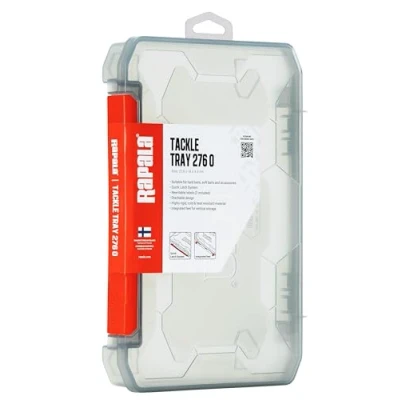 Imagen de Rapala Material de pesca tackle Tray 276 Open Heavy Duty box Tamaño 27,6 x 18 4,3 cm Made in Finland