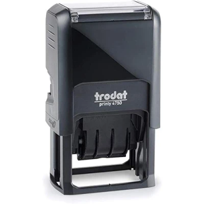 Imagen de Trodat Printy 4750/L2 Fecha con texto comercial, color azul y rojo