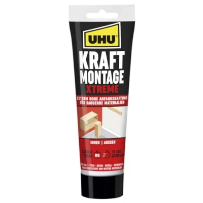 Imagen de UHU Pegamento de montaje Kraft Xtreme, tubo 175 g