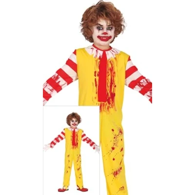 Imagen de FIESTAS GUIRCA Disfraz de Señor McKiller Mono Amarillo Payaso Loco Halloween Niño 7 9 Años