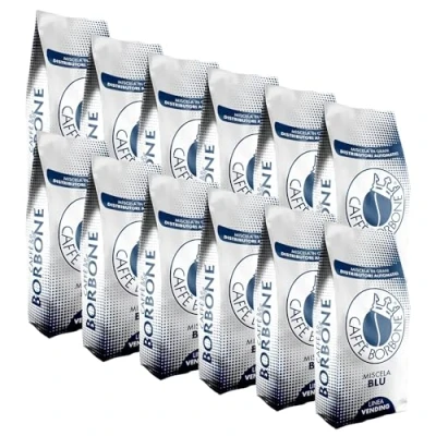 Imagen de Granos de Café Mezcla AZUL Caffè Borbone 1 kg x 12