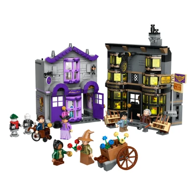 Imagen de LEGO Harry Potter Ollivanders y Túnicas de Madame Malkin Juguete con Tienda Varitas del Callejón Diagon, Regalo Navideño para Niñas Niños 8 Años o Más, Decoración Dormitorio 76439