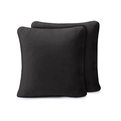 Imagen de Amago Funda de Cojín, Set 2, Sensación Cachemira, 50 x cm Negro