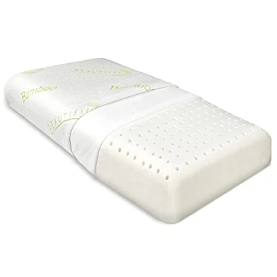 Imagen de Beautissu Almohada cervical de espuma memoria Beauergo BN cojín ortopedico 65x40x14 cm cojin cervical, viscoelástica para cualquier postura Forma ergonómica