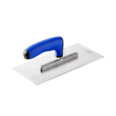 Imagen de HOGARD Llana Dentada Peine con bit de Acero Inoxidable, Cuadrado Muesca Enlosadores Paleta Made in EU, Dientes 4x4 mm
