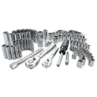 Imagen de CRAFTSMAN Kit de herramientas mecánicas, unidad 1/4 pulgadas y 3/8 pulgadas, 105 piezas (CMMT12023)