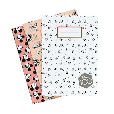 Imagen de Grupo Erik Pack cuadernos A5 Mickey 100 Aniversario Bloc de notas 3 Libretas punteadas, Libreta Cuaderno Bullet journal pequeña Material escolar