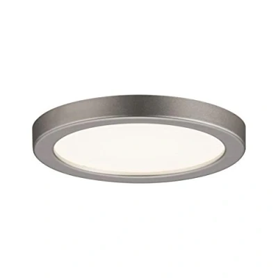 Imagen de Paulmann 92948 Panel LED Areo, redondo, incl. 1x5 W, lámpara de techo, níquel mate, plafón, plástico, para sala estar 3000 K