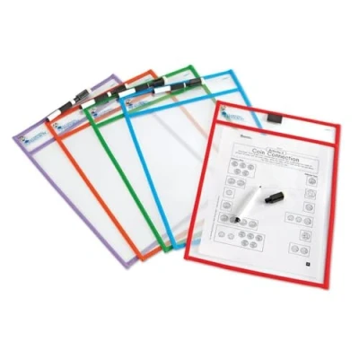 Imagen de Learning Resources Fundas transparentes para escribir y borrar